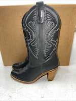 New Womans Grey Capezio Fashion Cowboy Boots. L 702 6.5 6 1/2 M. 19-128