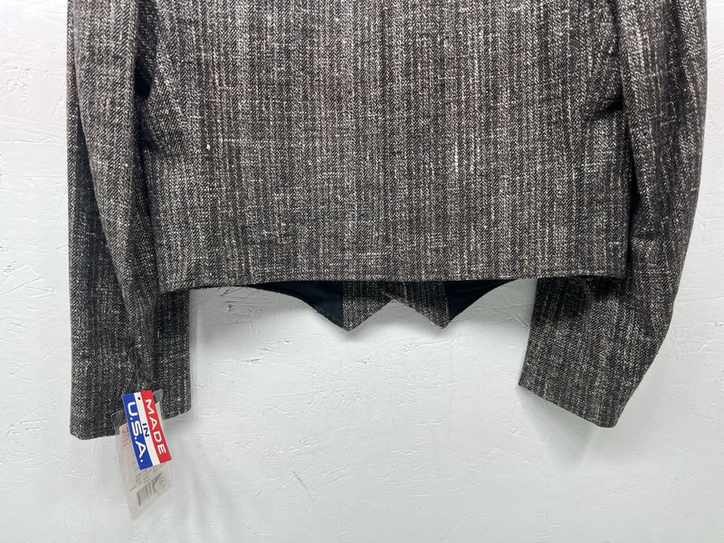 New Women’s Pioneer Wear Gray Short Suit Jacket 38 #12555 W-605