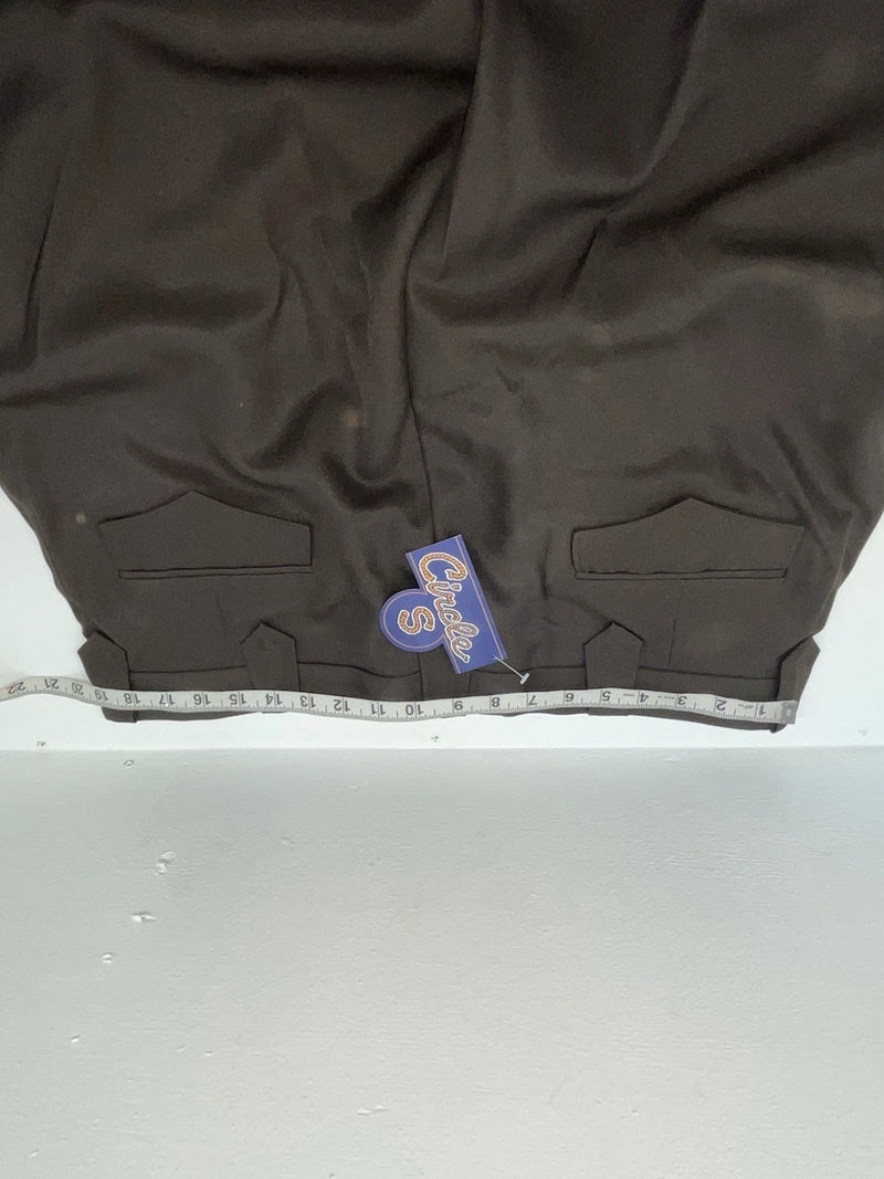 New Vintage Brown Circle S Polyester Pants #CP4793 3B-11