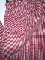 New Vintage Red Checkered Dickson Jenkins Polyester Pants #534 VV-71