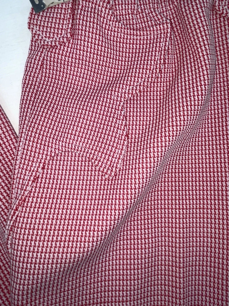 New Vintage Red Checkered Dickson Jenkins Polyester Pants #534 VV-71