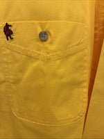 New Men’s Wrangler PBR Yellow Long Sleeve Button Up Medium K-44