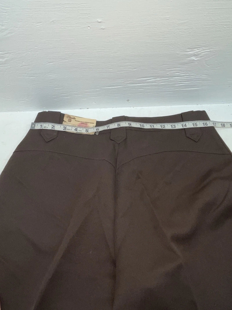 New Vintage Brown Circle S Polyester Pants #CSLP2 XX-85