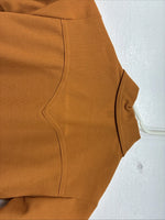 New Women’s Lady Western Orange Long Sleeve Button Up Size 8 TT-112