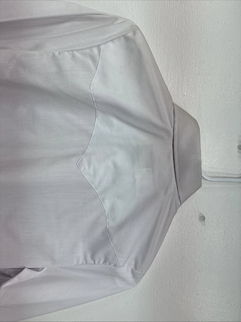 New Women’s Mesquite White Long Sleeve Pearl Snap Size 32 MM-12