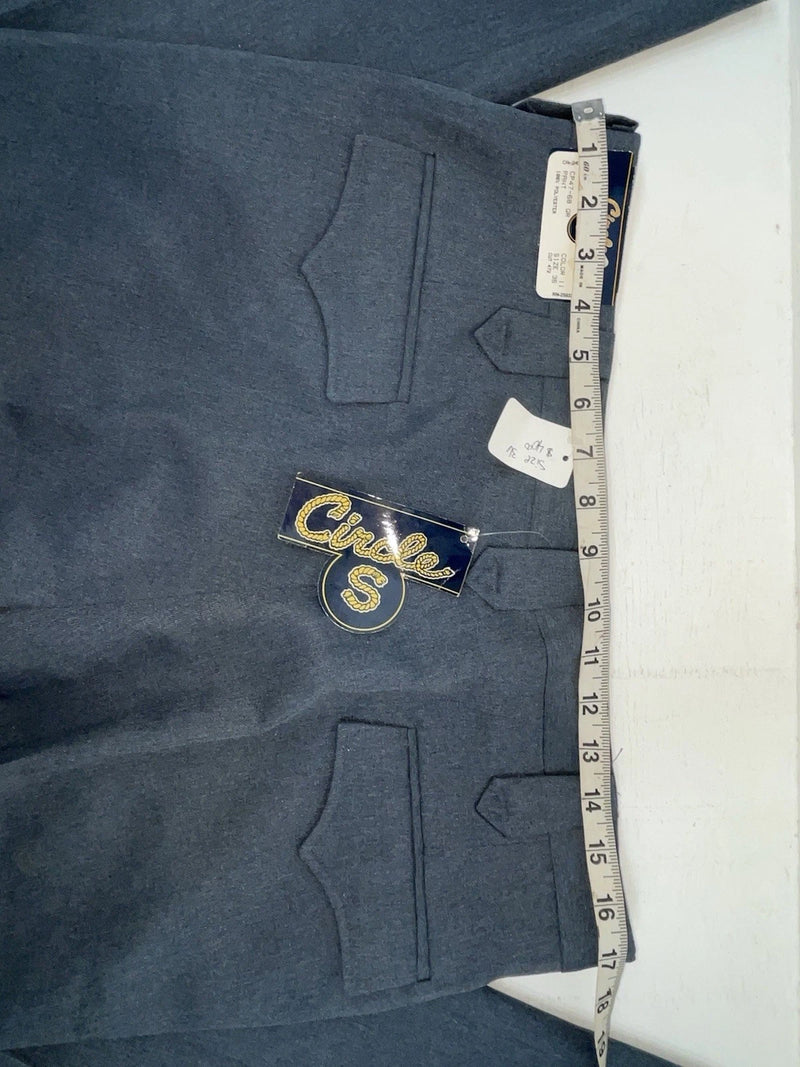 New Vintage Blue Circle S Polyester Pants #CP4768 NN-156