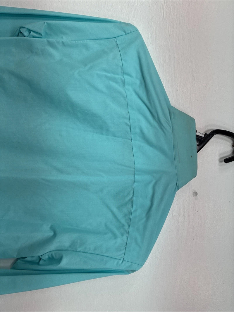 New WC Teal Long Sleeve Button Up English Shirt Size 8 DD-69