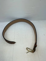 New Blue Genuine Leather Longhorn Tooled 30” Belt #82829 NN-39