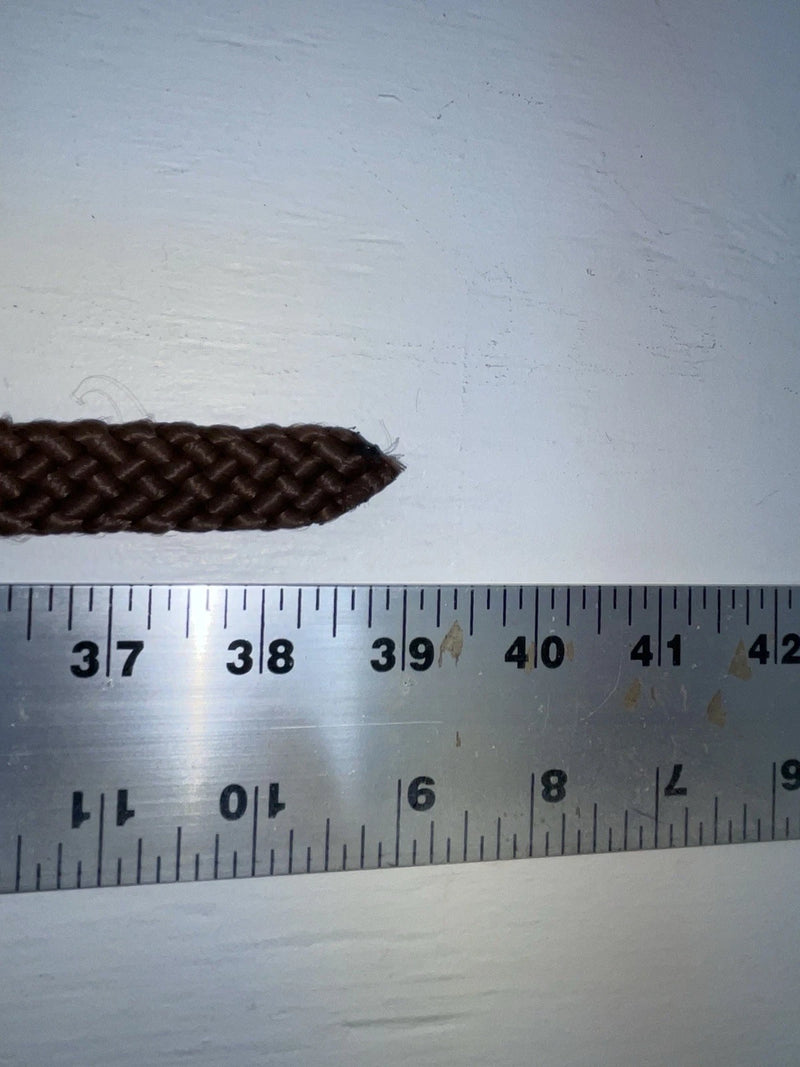 New Brown Genuine Leather Braided 38” Belt Z-145