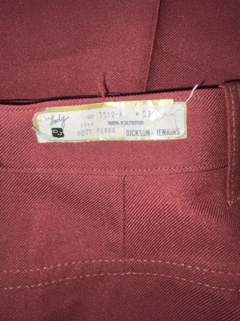 New Vintage Red Dickson Jenkins Polyester Pants #5512A 3A-90