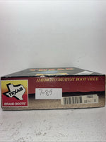 New Men’s Red Texas Brand Cowboy Boots. 7863 10.5 10 1/2 D. 7-89