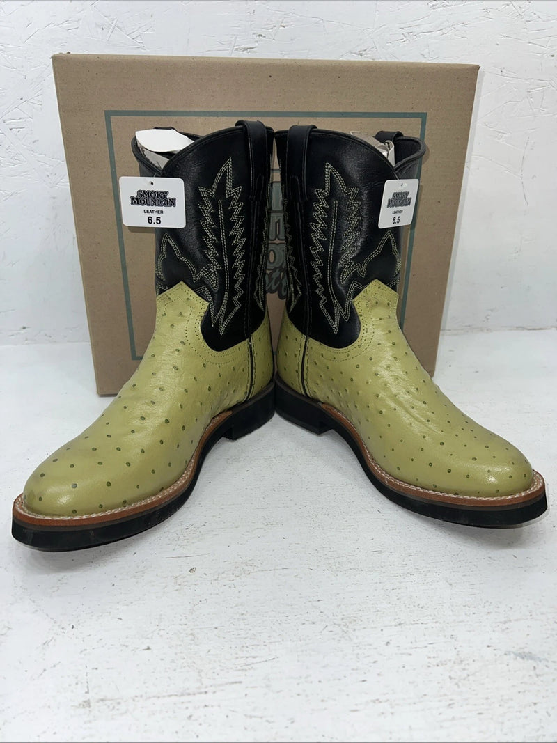New Women’s Smoky Mountain Green Cowboy Boots. 3027Y 6.5 6 1/2. 19-41