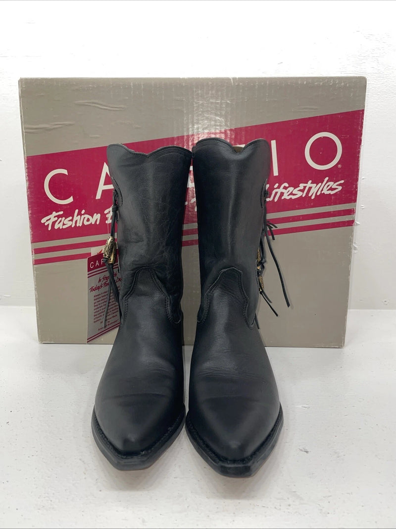 New Women’s Black Capezio Cowboy Boots. L 870 8 M. 16-25