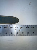 New Blue Genuine Leather Weaved 360 Belt #952 JJ-83