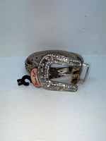 New Leopard Print Genuine Leather Blazin Roxx Bling S Belt #N1330999 Z-51