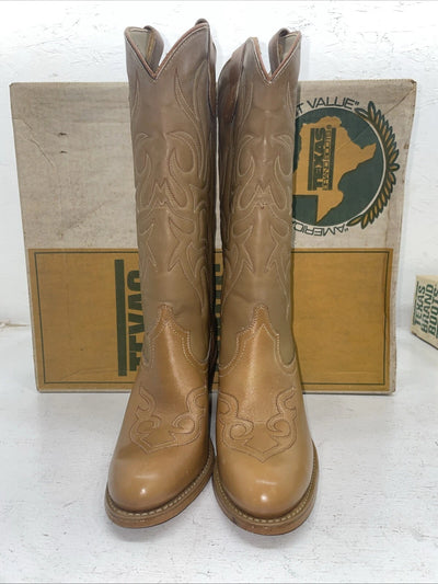 New Women’s Brown Texas Brand Cowboy Boots. 4911 7 M. 18-96