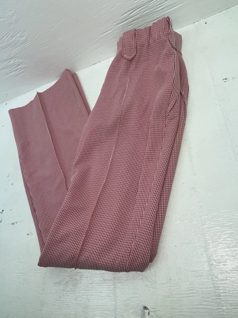 New Vintage Red Checkered Dickson Jenkins Polyester Pants #534 VV-72