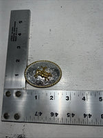 New Children’s Gold Silver Bull Rider Belt Buckle. F-14