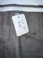 New Vintage Black Speckled Circle S Polyester Pants #CP6740 XX-113