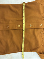 New Women’s Lady Western Orange Long Sleeve Button Up Size 8 TT-112