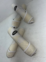 New Tough 1 Extreme Vented White Sport Boots Set Of Four Large #64-18000S HH-4