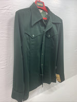 New Men’s Lee Green Long Sleeve Pearl Snap Small Regular B-127