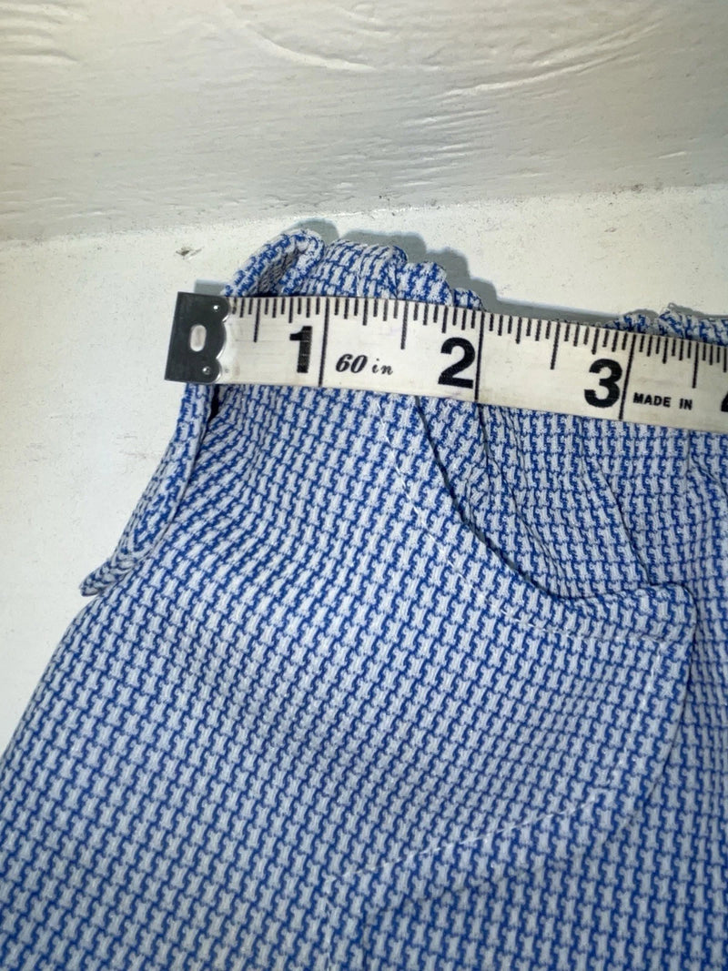 New Vintage Blue Checkered Dickson Jenkins Polyester Pants #536 ZZ-41