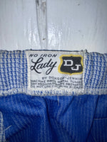 New Vintage Blue Checkered Dickson Jenkins Polyester Pants #536 ZZ-41