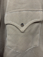 New Men’s Dickson Jenkins Brown Design Long Sleeve Pearl Snap 17.5 X 33 XL R-79