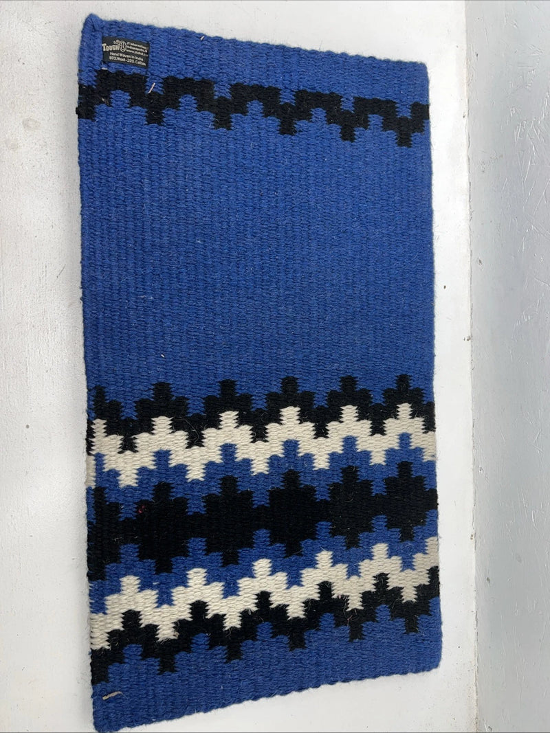 New Tough 1 Blue Super Wool Saddle Pad Blanket 34x36 #35-8050 Pad-31