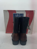New Men’s Brown Lace Up Texas Brand Cowboy Boots. 4691 9.5 9 1/2 M. 6-108