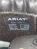 New Kids Black Lace Up Ariat Cowboy Boots. 10006311 2 C. 22-82
