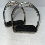 New Tough 1 Chrome Plated Iron 4 1/2” English Stirrups #24-946 D-500