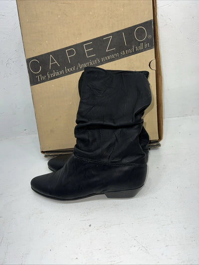 New Women’s Black Capezio Cowboy Boots. L469 6 M. 20-92