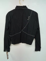 New Women’s Black Mine & Bills Outfitters Long Sleeve Button Up Shirt M 3B-28