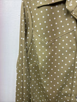 New Women’s Dickson Jenkins Green Dot Long Sleeve Pearl Snap Size 32 DD-97