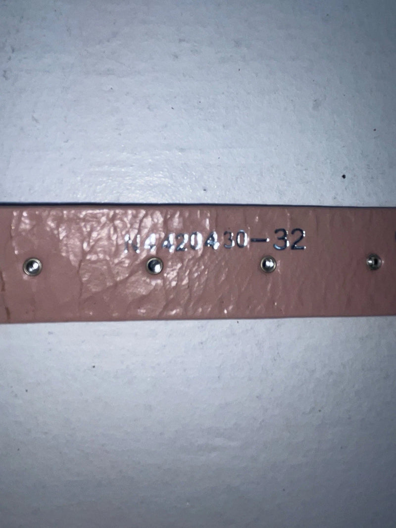 New Pink Genuine Leather Nocona Silver Bling 32” Belt #N1344999 Z-50