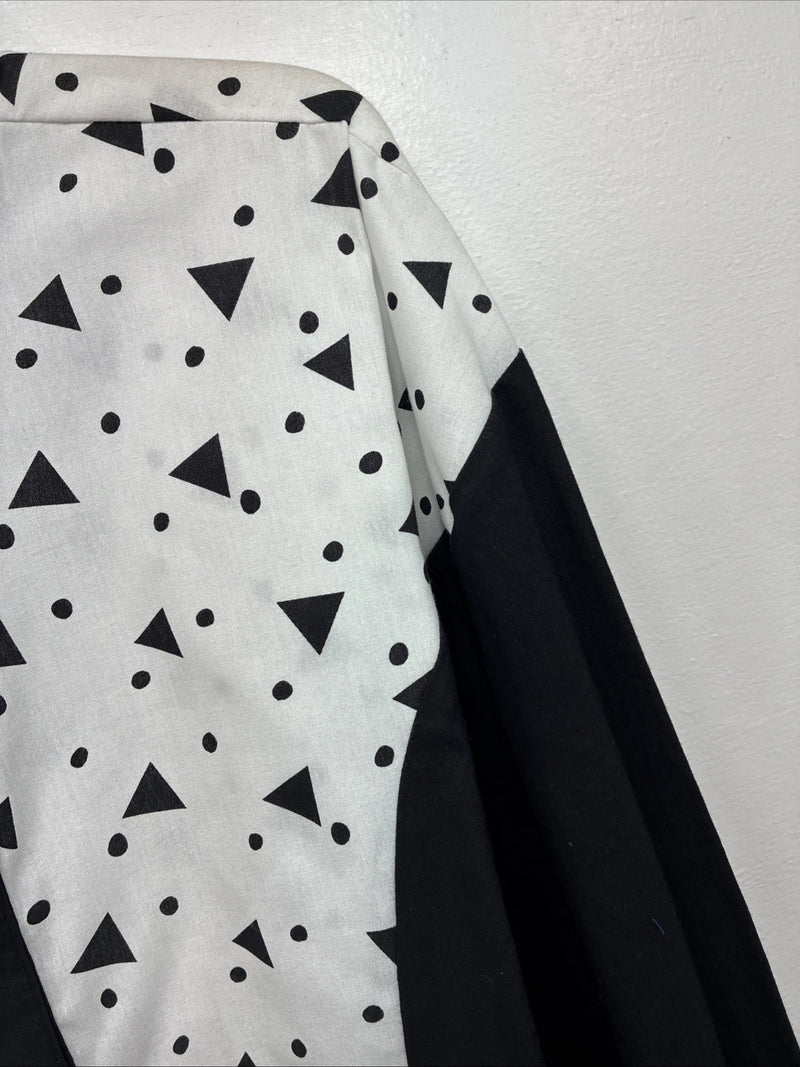 New Women’s Cowboy Threads Black White Long Sleeve Button Up XL II-41