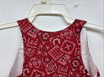 New Kids Kiddie Korral Red Western Design Sleeveless Vest Size Small YY-34