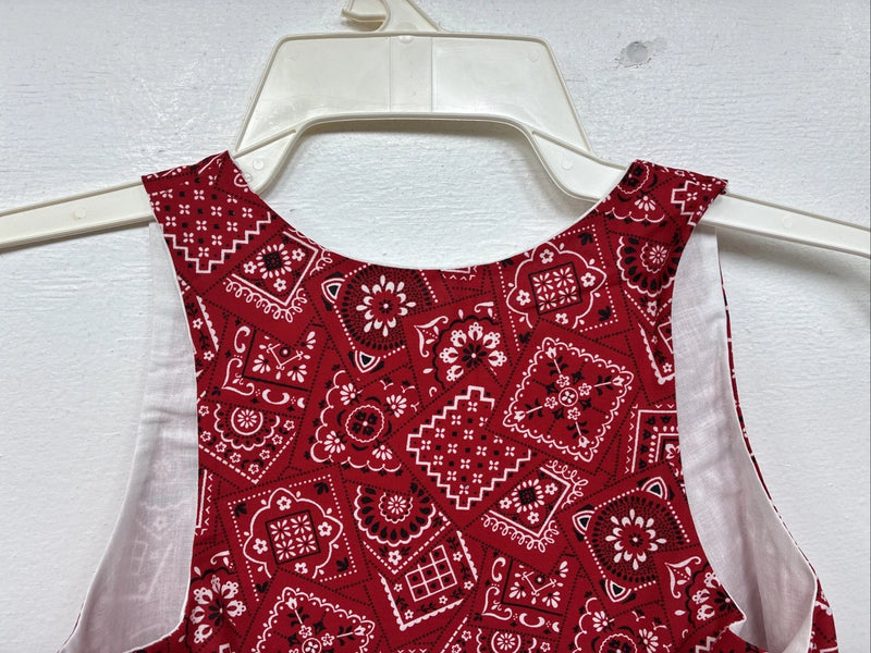 New Kids Kiddie Korral Red Western Design Sleeveless Vest Size Small YY-34