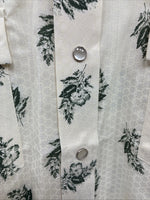 New Men’s Champion Western Yellow Floral Short Sleeve Pearl Snap Small J-74