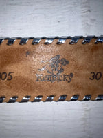 New Gray Genuine Leather Kentucky Orange Tooled 30” Belt #82005 JJ-166