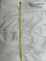 New Women’s H Bar C White Long Sleeve Pearl Snap Size 38 YY-115