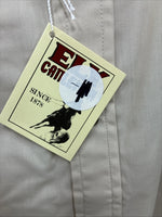 New Men’s ELY Cattleman Tan Short Sleeve Pearl Snap 18.5  2XL H-69