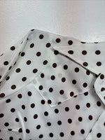 New Women’s Dickson Jenkins Polkadot Long Sleeve Pearl Snap Size 32 MM-3