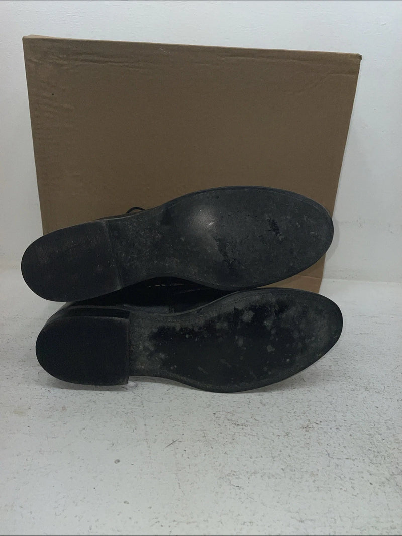 New Men’s Black Lace Up J Chisholm Cowboy Boots. 2550 9 D. 3-32