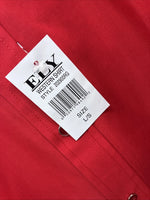 New Men’s ELY Cattleman Red Long Sleeve Pearl Snap 18.5 X 35 2XL AA-62 