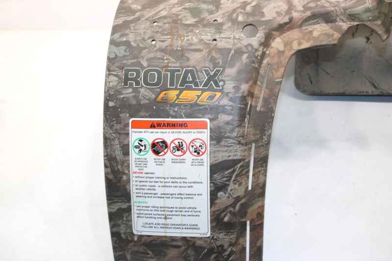 03 Bombardier Quest 650 Oem Front Fender 703500233 703500298 AB1