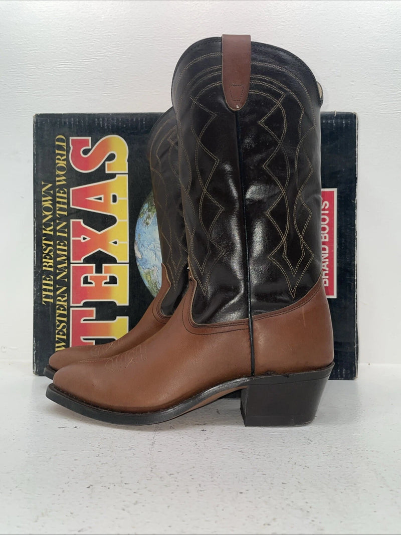 New Women’s Brown Texas Brand Cowboy Boots. 5101 8 D. 15-18