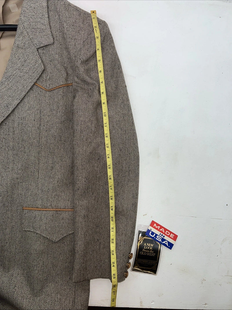 New Men’s Pioneer Wear Brown Suit Jacket 40 #12553 S-606